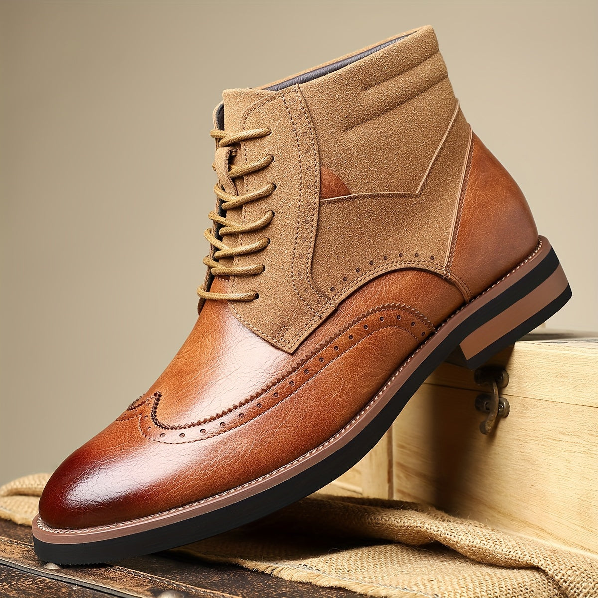 Rolando | Classic Wingtip Ankle Boots