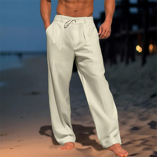 Tristan | Classic Plain Wide Trousers