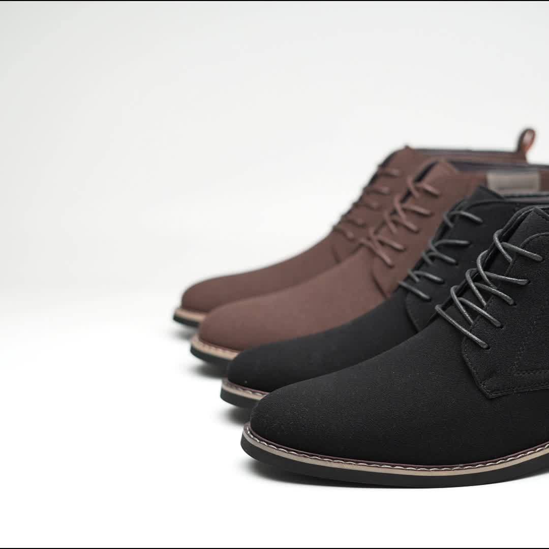 Aldous | Refined Lace-Up Ankle Boots