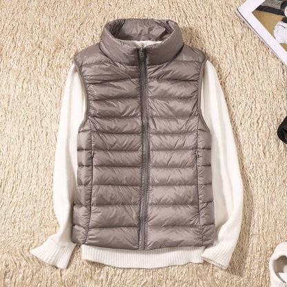 Amira | Lightweight Puffer Vest with Pleated Design