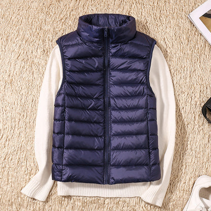 Amira | Lightweight Puffer Vest with Pleated Design