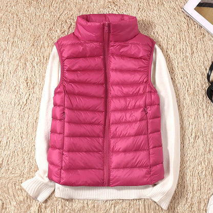 Amira | Lightweight Puffer Vest with Pleated Design