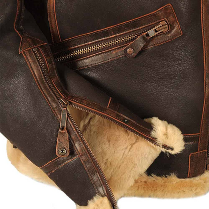 Andre | Classic Shearling Pilot Jacket