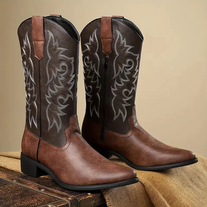 Carson | Western Leather Cowboy Boots