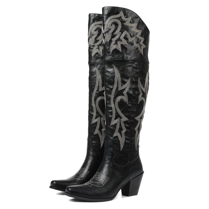 Cheyenne  Classic Over-the-Knee Cowboy Boots