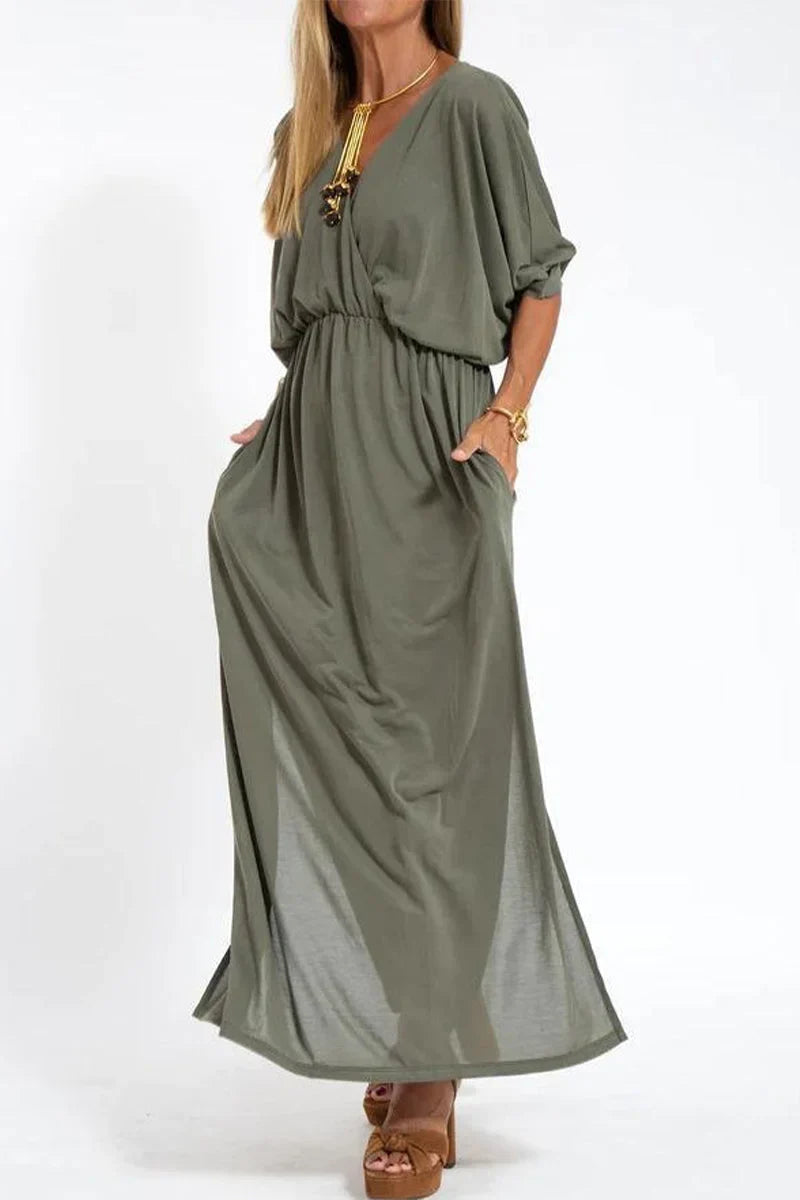 Clara | Flattering V-Neck Maxi Dress