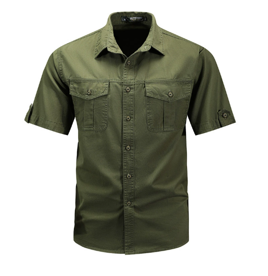 Damien | Men’s Spring Utility Pocket Shirt