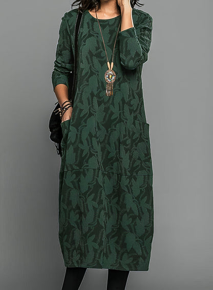 Dina | Elegant Tummy Covering  Maxi Dress