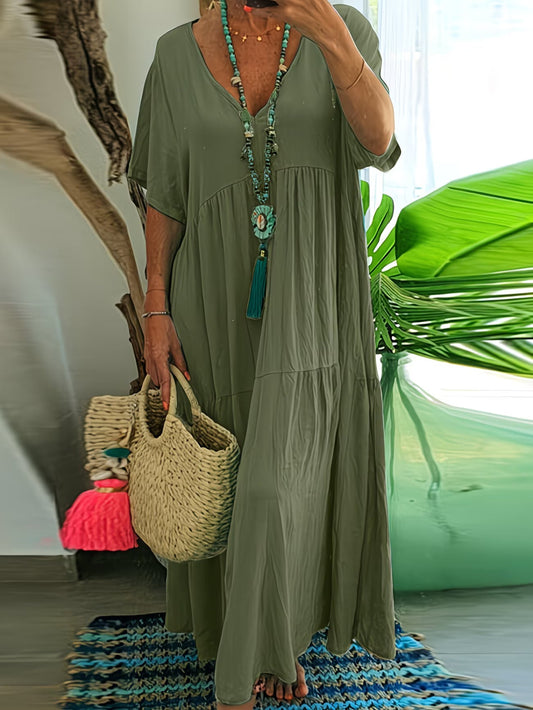 Elena | Flattering Waist Maxi Dress