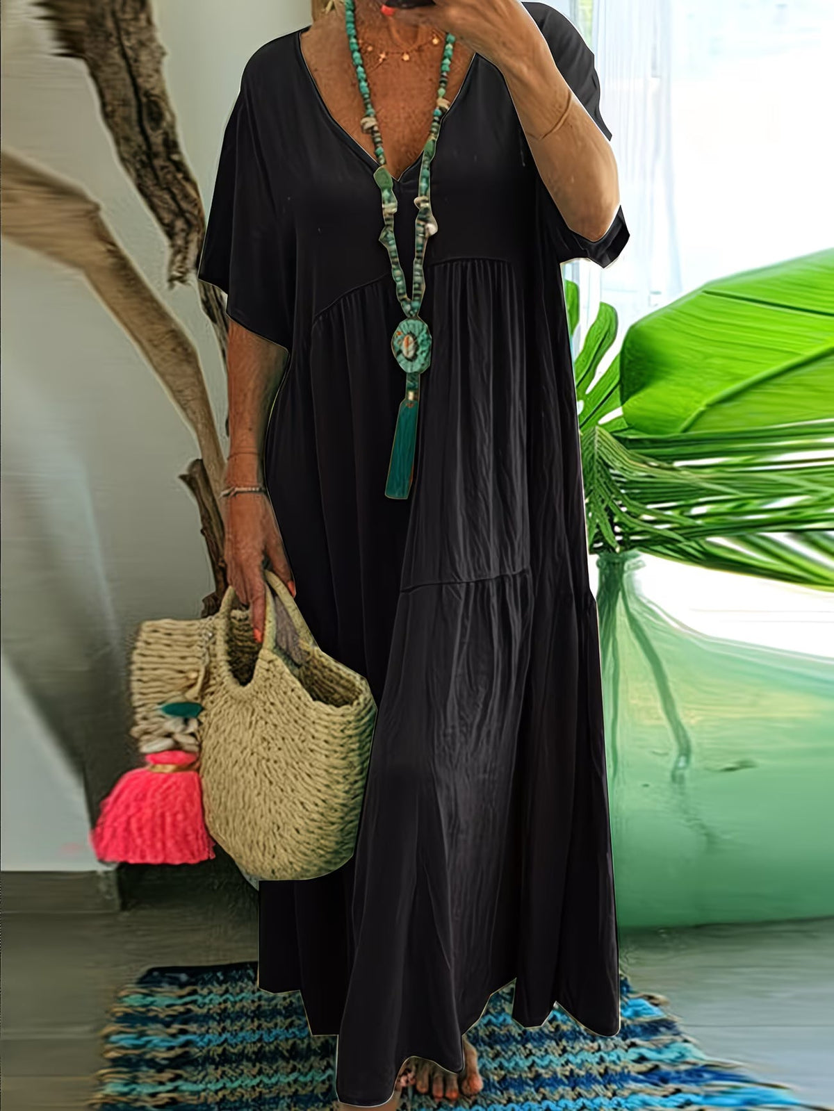 Elena | Flattering Waist Maxi Dress