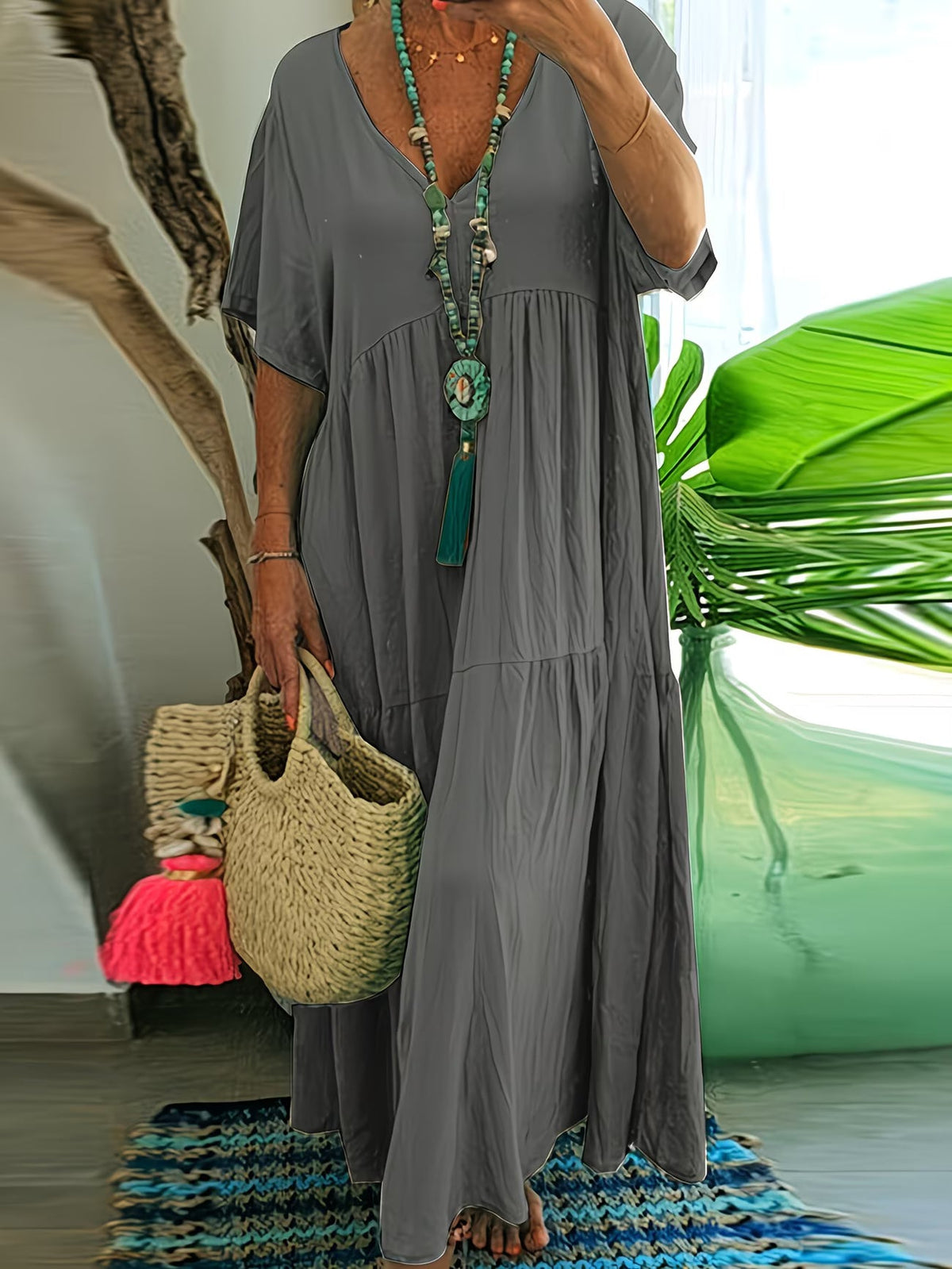 Elena | Flattering Waist Maxi Dress