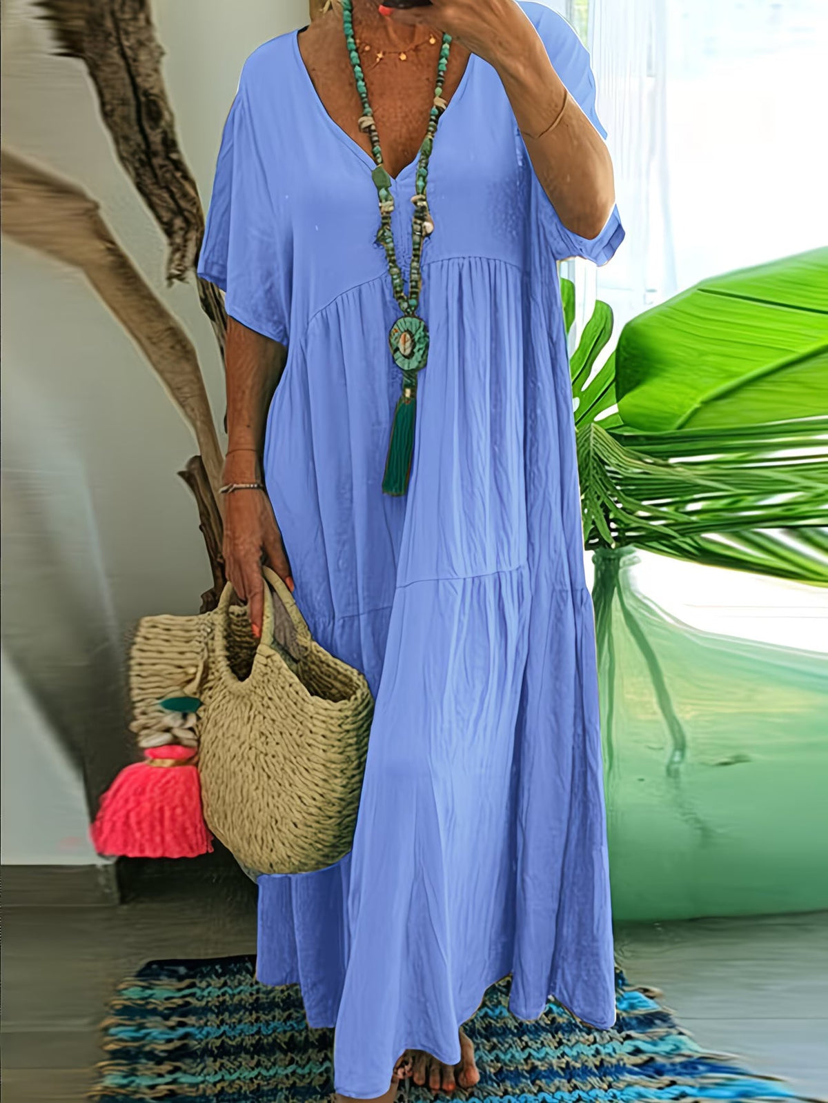 Elena | Flattering Waist Maxi Dress