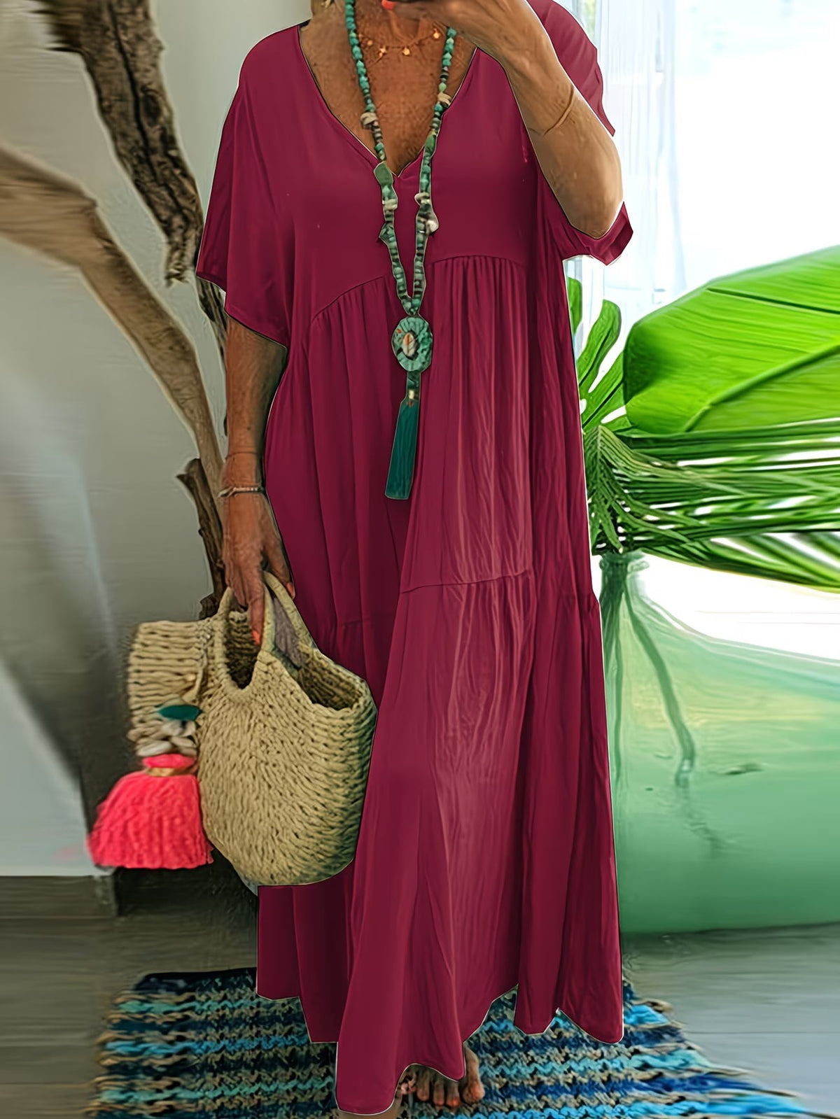 Elena | Flattering Waist Maxi Dress