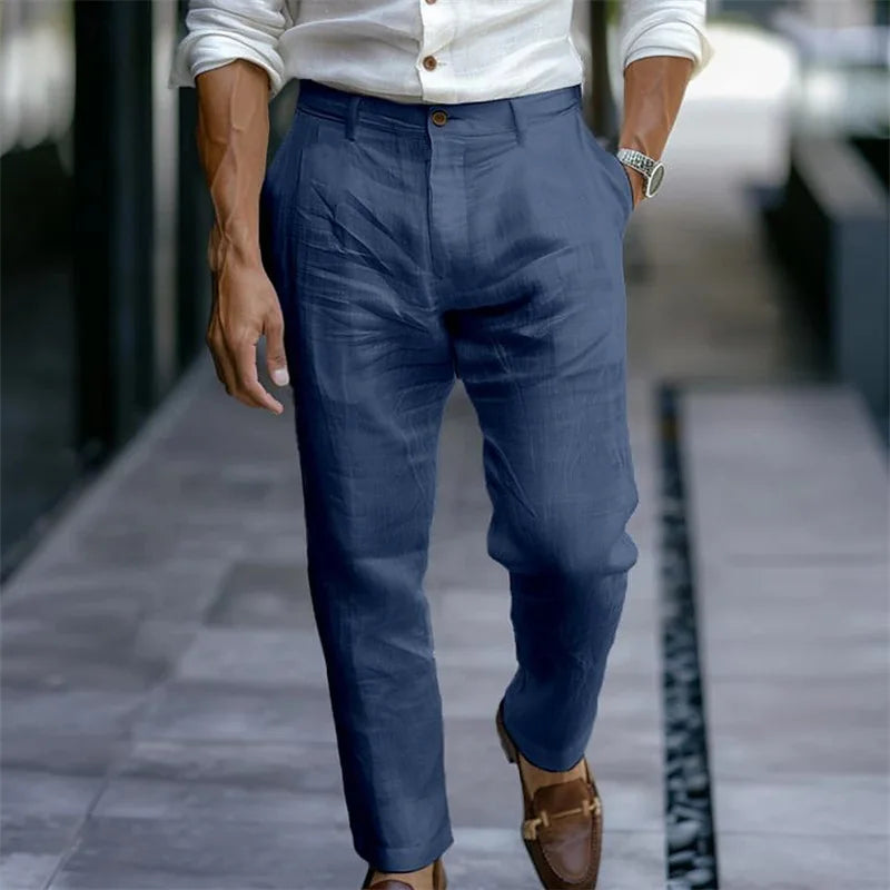 Élian | Elegant Linen-Look Summer Trousers
