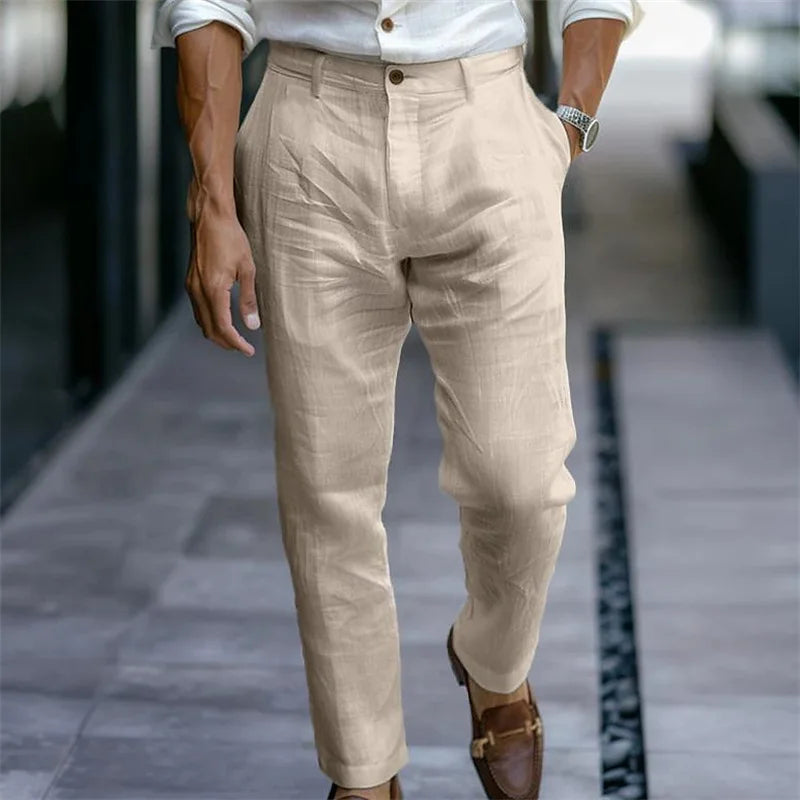 Élian | Elegant Linen-Look Summer Trousers