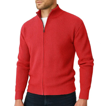Elliot | Classic Ribbed Full-Zip Sweater