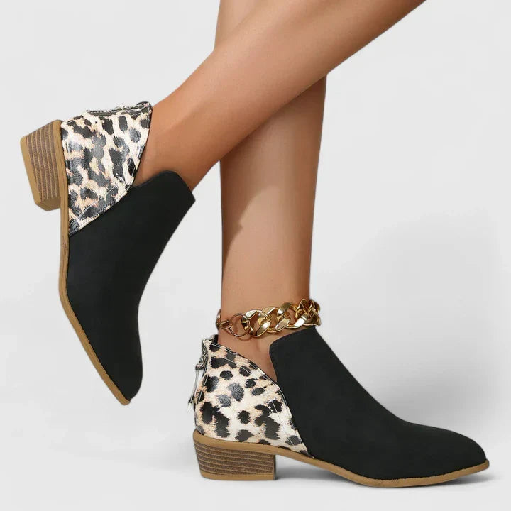 Elyzandra | Elegant Block Heel Boots