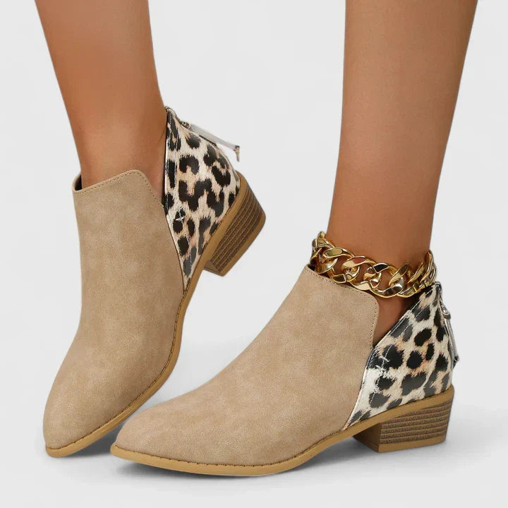 Elyzandra | Elegant Block Heel Boots