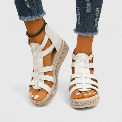 Kendall | Rhinestone Wedge Sandals