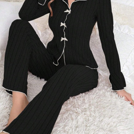 Kenzie | Chic V-Neck Top & Pants Loungewear Set