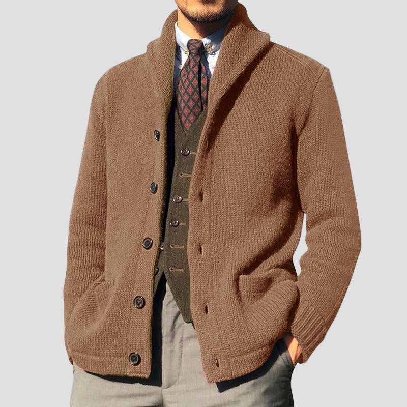 Kester | Solid Button Knit Cardigan