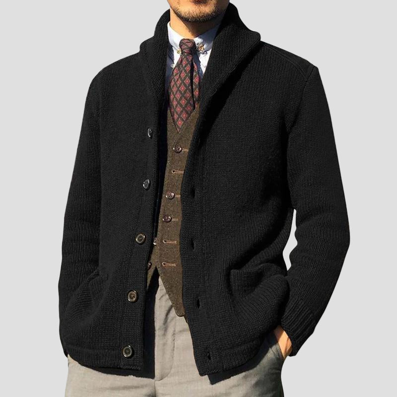 Kester | Solid Button Knit Cardigan