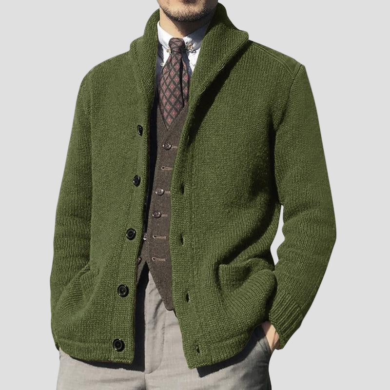 Kester | Solid Button Knit Cardigan