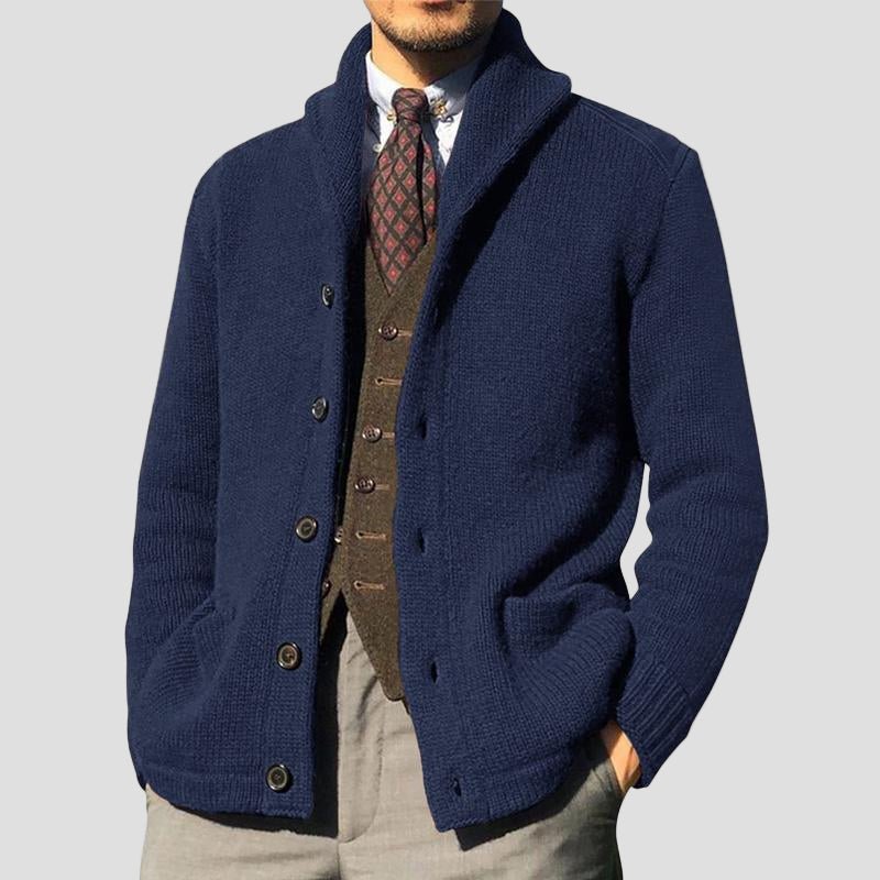 Kester | Solid Button Knit Cardigan