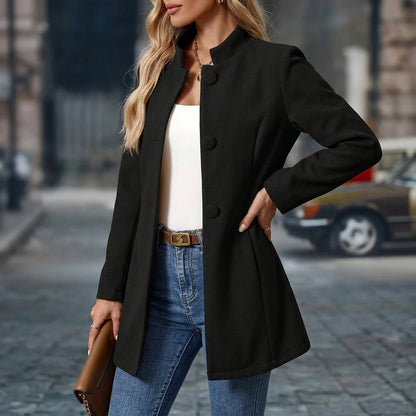 Lisa | Women’s Collar Button Front Coat