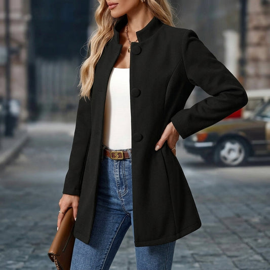 Lisa | Women’s Collar Button Front Coat