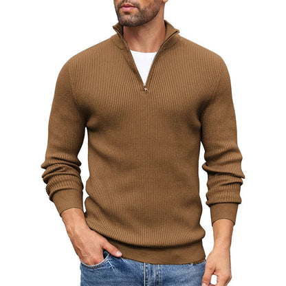 Luca | Ribbed Half-Zip Sweater