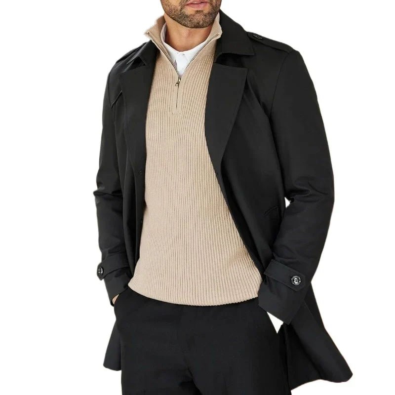 Luca | Ribbed Half-Zip Sweater