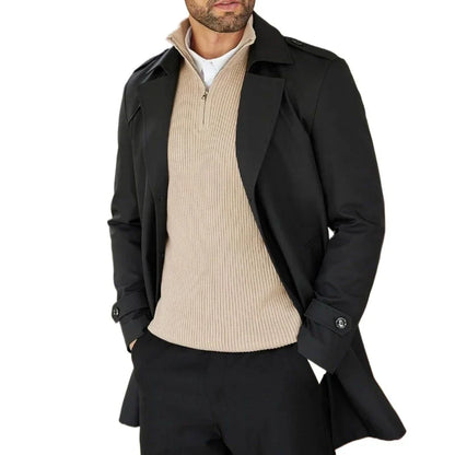 Luca | Ribbed Half-Zip Sweater