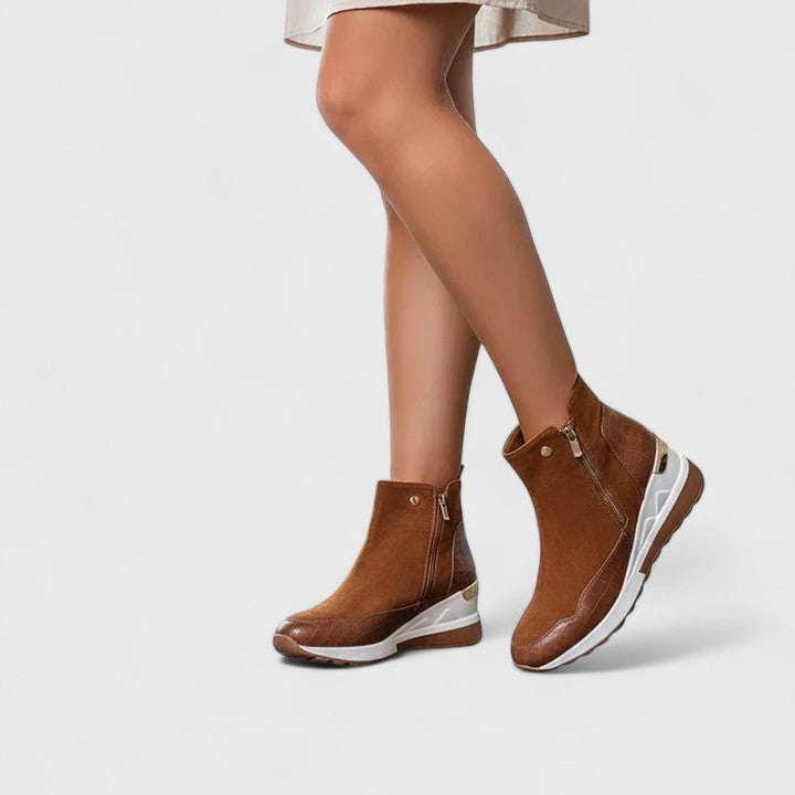 Maele | Elegant Wedge Boots