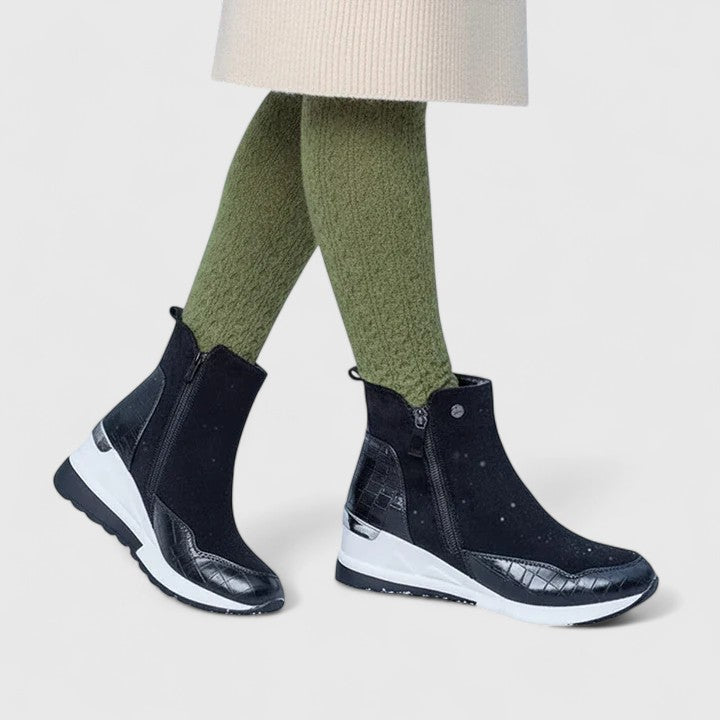 Maele | Elegant Wedge Boots