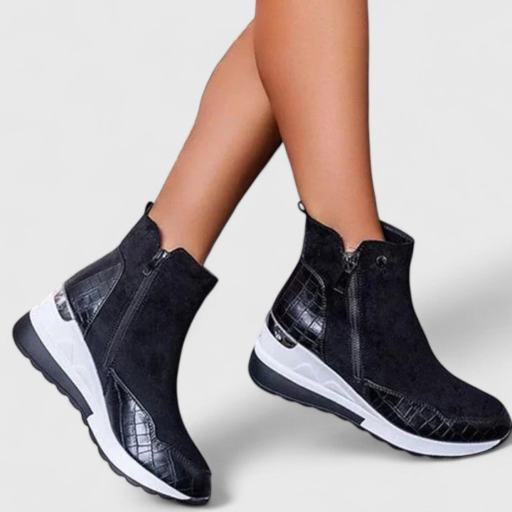 Maele | Elegant Wedge Boots