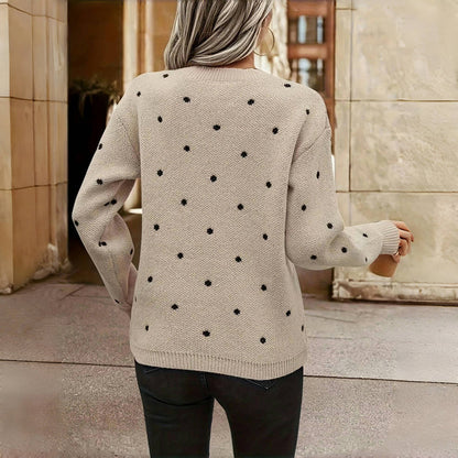 Maeve | Comfortable Dot Sweater