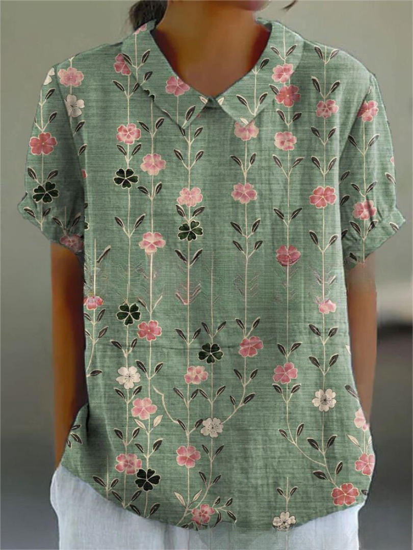 Marlene | Vintage Print Shirt