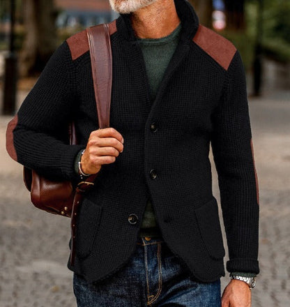Matteo | Men's Textured Knit Blazer Cardigan
