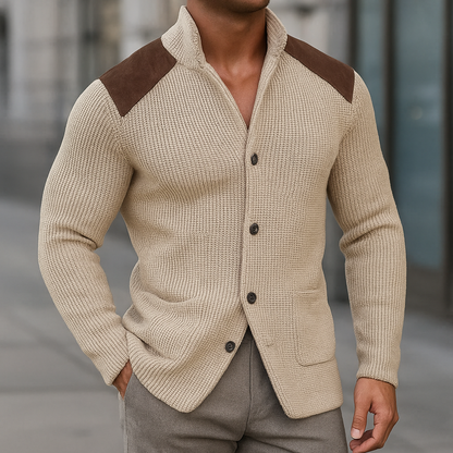 Matteo | Men's Textured Knit Blazer Cardigan