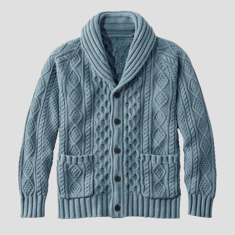 Noah | Knitted Jacquard Retro Casual Cardigan