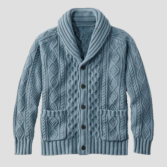 Noah | Knitted Jacquard Retro Casual Cardigan