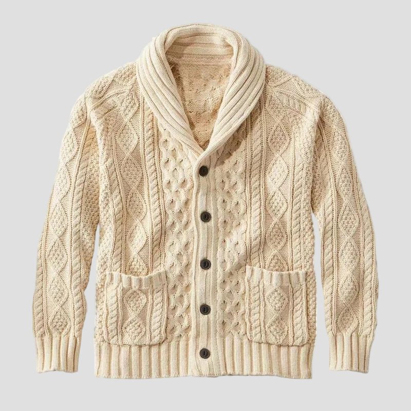 Noah | Knitted Jacquard Retro Casual Cardigan