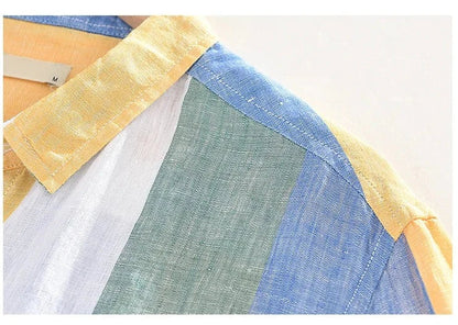 Patrick | Linen Blend Striped Shirt