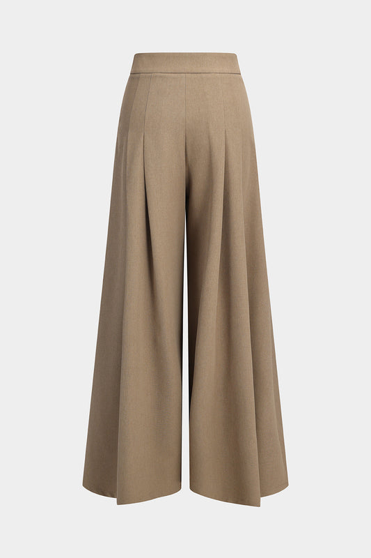 Pien | Wide Leg Ruched Trousers
