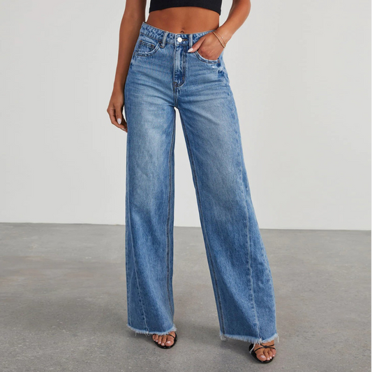Riley | Casual Wide-Leg High-Waisted Jeans