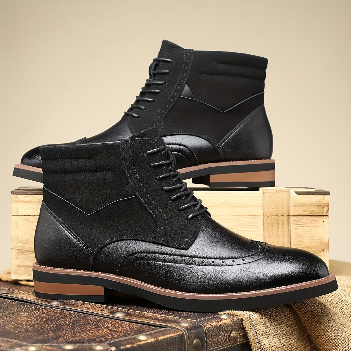 Rolando | Classic Wingtip Ankle Boots