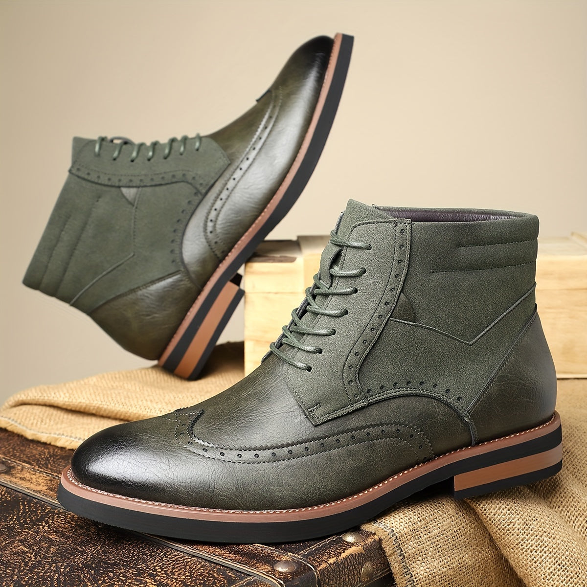 Rolando | Classic Wingtip Ankle Boots