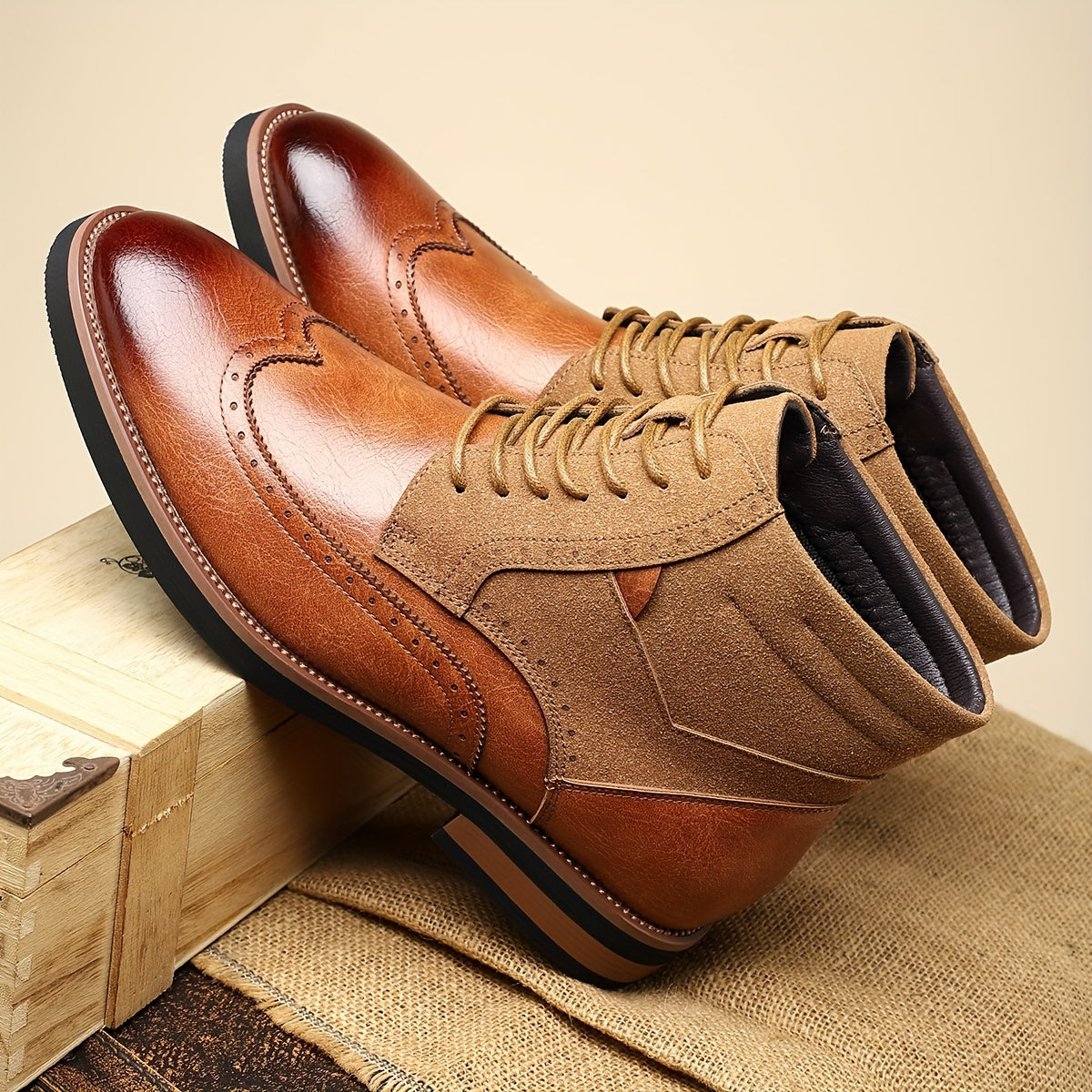 Rolando | Classic Wingtip Ankle Boots