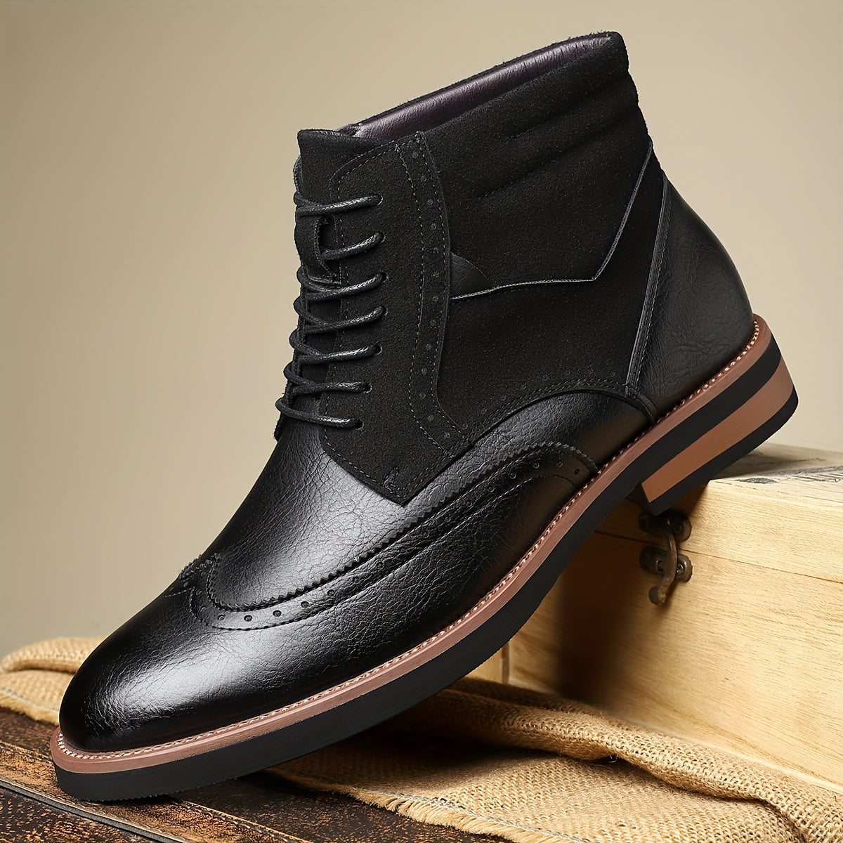 Rolando | Classic Wingtip Ankle Boots